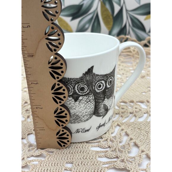 Rose of England Fine Bone China Mug OWLS See No Evil Hear No Evil Speak No Evil - Picture 6 of 6